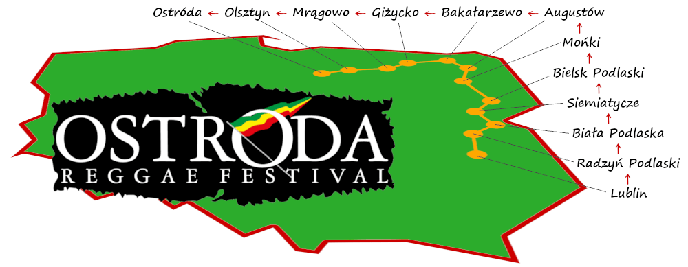 Mapa Rolki Reggae Rajd 2019