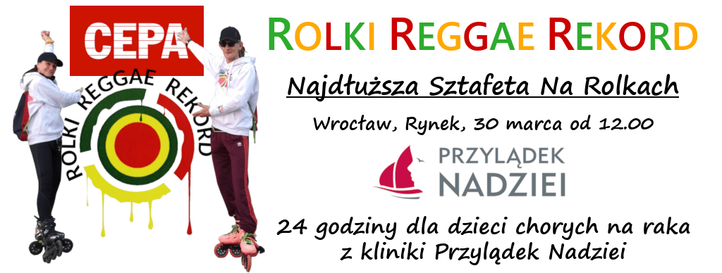 CEPA Rolki Reggae Rekord. Najdłusza Sztafeta Na Rolkach